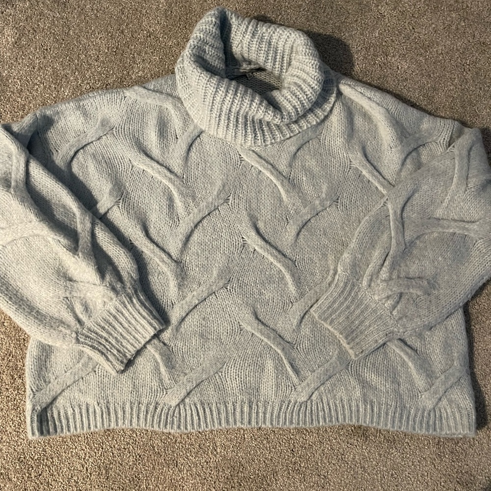 Light Blue Madewell Turtleneck Sweater XL